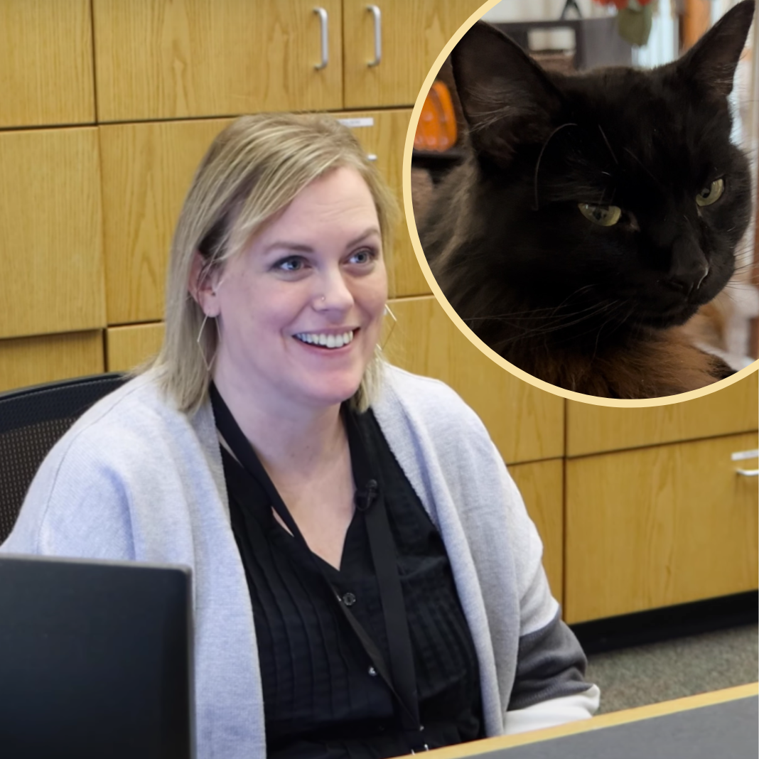  Gretchen Brouhard and Mac the black cat